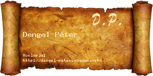 Dengel Péter névjegykártya